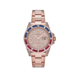 Beyond Super Clone GMT II Stainless Steel Sapphire Ruby Bezel 40 mm