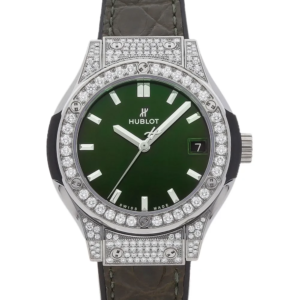 Beyond Superclone Titanium Diamond Leather 55mm Watch